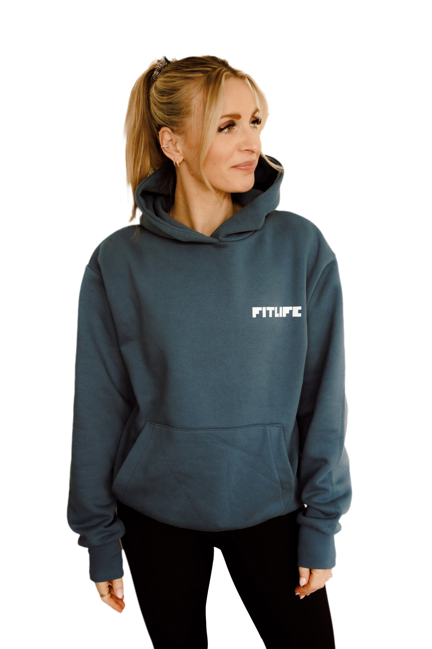 Hoody - Plain Logo [Blue]